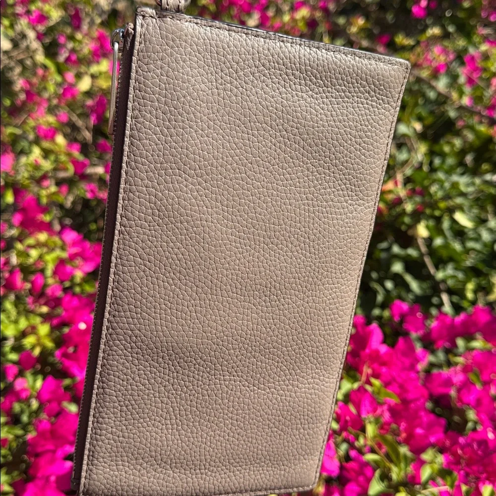 Michael Kors Mini Grommets Leather Clutch Wristlet